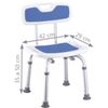 Silla Ducha Antideslizante Con Respaldo Y Asiento Acolchado Ortoprime