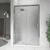 Puerta Corredera Doble Ducha Cooper  150 Cm Cristal Transparente Lateral Fijo: 70 Cm