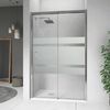 Puerta Corredera Doble Ducha Cooper  150 Cm Cristal Transparente Lateral Fijo: 70 Cm