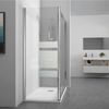 Puerta Corredera Doble Ducha Cooper  150 Cm Cristal Transparente Lateral Fijo: 70 Cm