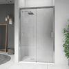 Puerta Corredera Doble Ducha Cooper  160 Cm Cristal Transparente Lateral Fijo: 80 Cm