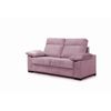 Sofa Cama Italiano | Sistema Apertura Italiana | 3 Plazas | Color Tapizado Rosa | Colchon 140x190