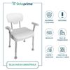 Silla Para Baño Xl Regulable En Altura Con Reposabrazos Ortoprime