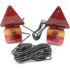 Juego De Luces Traseras De 7 Polos, 6,5 M De Cable, Remolque, Triángulos Reflectantes,12 V, Base Magnética, Homologadas, Keroppa