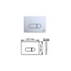 Pack Wc Ok Suspendido Blanco Brillo Rimless + Cisterna Empotrada + Pulsador | Cromo