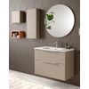 Mueble De Baño Suspendido Con Lavabo Cerámico, 2 Cajones Con Cierre  Amortiguado Y Organizador, 60 Cm - Roble Natural Perfil Cromo Brillo con  Ofertas en Carrefour