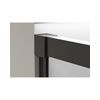 Mampara Frente De Bañera De 1 Fijo 1 Puerta Corredera | Cristal Templado 6mm Con Antical Transparente | Perfil Negro Mate - 160 Cm (adaptable 154-159cm)