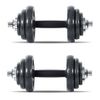 Mancuernas Pesas De Disco 20kg Total 10kg+10kg Fitness Musculación Gimnasio Pesos Metal