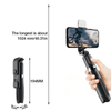 Selfie Stick Tripod Con Led Y Comando Bluetooth 19cm A 102.4cm Gift4me Compatible Con Movil Negro