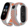 Correa Deportiva Gift4me Compatible Con Reloj Amazfit Band 5 Gris / Naranja