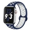 Correa Deportiva Gift4me Compatible Con Reloj Apple Watch Series 7 - 41mm Azul Oscuro / Blanco