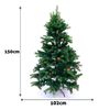 Árbol De Navidad Decorado Con Luces Leds 150 Cm 190 Leds