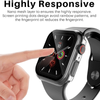 Funda Protectora Con Vidrio Gift4me Compatible Con Reloj Apple Watch Se (2022) 44mm - Transparente / Negro