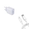 Kit Base Type C Carga Rápida 20w + Cable 100w 5a 100cm Accetel Usb-c - Usb-c Gift4me Compatible Con Movil Apple Iphone 14 Pro - Blanco