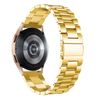 Correa De Acero + Herramienta Gift4me Compatible Con Reloj Samsung Galaxy Watch4 Bluethtooth - 44mm Oro