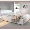 Cama De Matrimonio Canapé Con Música (subwoofer) Bahia En Color Blanco (150x190cm)