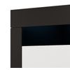 Aparador 3 Puertas – Negro Y Blanco Acabado En Mate Led – 155 X 91,5 X 37cm – Rialta