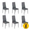 Pack De 6 Sillas Axiss Gris 96,6x40x39,7 Cm