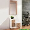 Mueble Recibidor Star Con Espejo Nelson/blanco 178,5x75x27,9 Cm