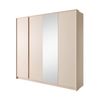 Armario Con Puertas Batientes Dast 230 Led 224x56x210 Rosa