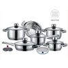 Set Batería De Cocina 16 Piezas Acero Inoxidable. Fondo Térmico Para  Maximizar La Conducción Y La Retención De Calor. Apto Para Todo Tipo De  Cocinas. con Ofertas en Carrefour