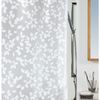 Spirella Colección Blatt , Cortina De Ducha Textil 180 X 200, 100% Polyester, Blanco