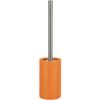 Escobillero Spirella "tube" De Gres En Color Naranja Ø10,5 X 42 Cm