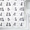 Spirella Colección Kitty Paw, Cortina De Ducha Textil 180 X 200, 100% Polyester, Gris