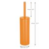 Escobilla De Baño Con Soporte Acero Inox. Spirella Akira 40x9,5x9,5cm Naranja