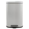 Cubo Basura De Acero C/pedal Spirella"akira"30l  34,3x23,5x62,9 Blanco