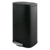 Cubo Basura De Acero C/pedal Spirella"akira" 50l 42,7x29,7x64,3 Negro