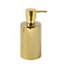 Dispensador De Jabón Cerámico Spirella"tube" Oro Brillante 300ml.