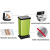 Cubo De Basura Papelera Pedal Tapa 40l Verde