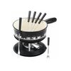 Tableandcook Set De Fondue Decoración Vaca Blanca Y Negra 9 Piezas 22cm - 404350