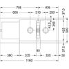 Franke Fregadero De Encastre 90cm Onyx Con Sifón - 459471