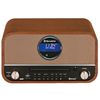 Microcadena Vintage Radio Dab/dab+/fm, Reproductor Cd-mp3, Bluetooth, Usb, Mando A Distancia Madera  Roadstar Hra1782ndbt