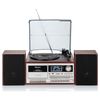 Tocadiscos De Vinilo Vintage, Acabado Madera, Radio Dab Dab+ Fm, Reproductor Cd, Cassette, Usb Madera  Roadstar Hif-8892d+bt