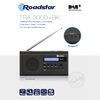 Radio Portátil Digital Dab/dab+/fm, Funciona A Red / Pilas, Toma De Auriculares, Pequeña Ligera Negro  Roadstar Tra-300d+bk