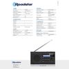 Radio Portátil Digital Dab/dab+/fm, Funciona A Red / Pilas, Toma De Auriculares, Pequeña Ligera Negro  Roadstar Tra-300d+bk