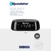 Radio Reloj Despertador Pll Fm, Puerto Usb Carga Rápida, 2 Alarmas, Gran Pantalla Lcd, Snooze Negro  Roadstar Clr-2477