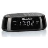 Radio Reloj Despertador Pll Fm, Puerto Usb Carga Rápida, 2 Alarmas, Gran Pantalla Lcd, Snooze Negro  Roadstar Clr-2477