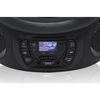 Radio Portátil Dab Dab+ Fm, Reproductor Cd-mp3, Usb, Aux-in, Mando A Distancia, Reloj Alarma Negro  Roadstar Cdr-375d+/bk