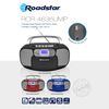 Radio Cd Portátil Cassette, Digital Pll Fm, Reproductor Cd-mp3, Usb, Aux-in, Toma Auriculares Rojo  Roadstar Rcr-4635umprd