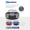 Radio Cd Portátil Cassette, Digital Pll Fm, Reproductor Cd-mp3, Usb, Aux-in, Toma Auriculares Azul  Roadstar Rcr-4635umpbl