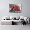 Cuadros Modernos | Lienzo Decorativo | Paisaje Árboles Rojos Naturaleza | 1 Pieza 120x80cm - Dekoarte