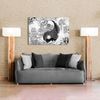 Cuadros Modernos | Lienzo Decorativo |  Ying Yang Abstractos Zen Colores Blanco Negro | 1 Pieza 120 X 80 Cm - Dekoarte