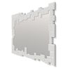 Espejos Decorativos Modernos De Pared Irregular Blanco | 140x70cm - Dekoarte