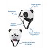 Casco Panda 3d Para Bicicleta Y Scooter Talla M