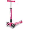 Patinete 3 Ruedas Mini Micro Deluxe Rosa Plegable Led