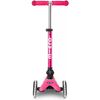 Patinete 3 Ruedas Mini Micro Deluxe Rosa Plegable Led